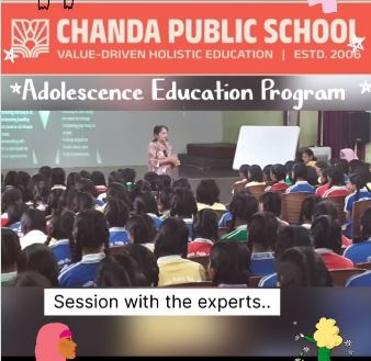 Adolescence Education Program with Dr. Pallavi Ingle & Dr. Preeti Chauhan at Chanda Public School