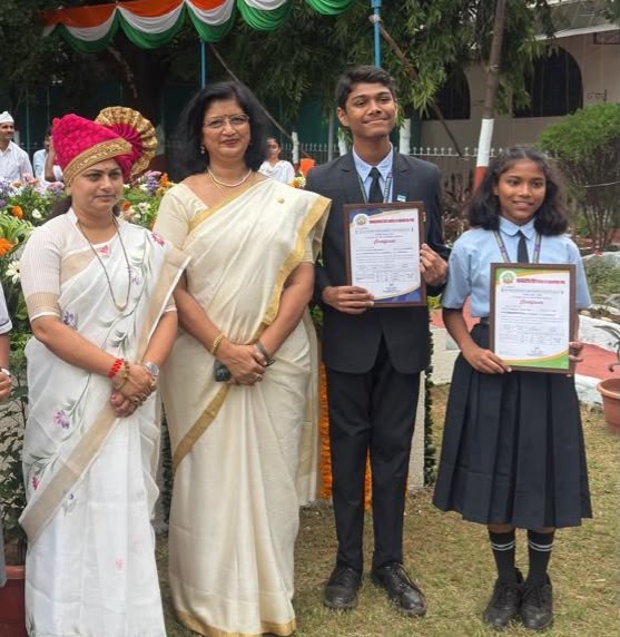 State Merit Achievers – Sanghavi Yogesh Hedao & Sumiran Dhiraj Sahare, shining bright through excellence and dedication!